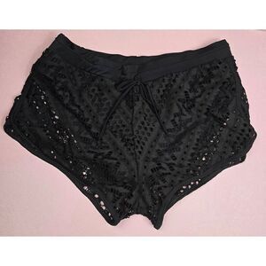 Unbranded Black Black Lace Swim shorts XL